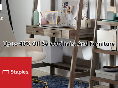 Staples Up to 40% Off Select Chairs And Furniture