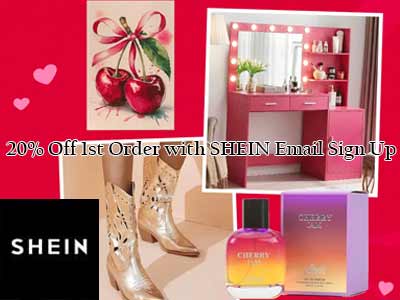 Shein 20% Off 1st Order with Sign Up 