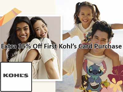 Kohl's Take Extra 35% Off First Kohl’s Card Purchase